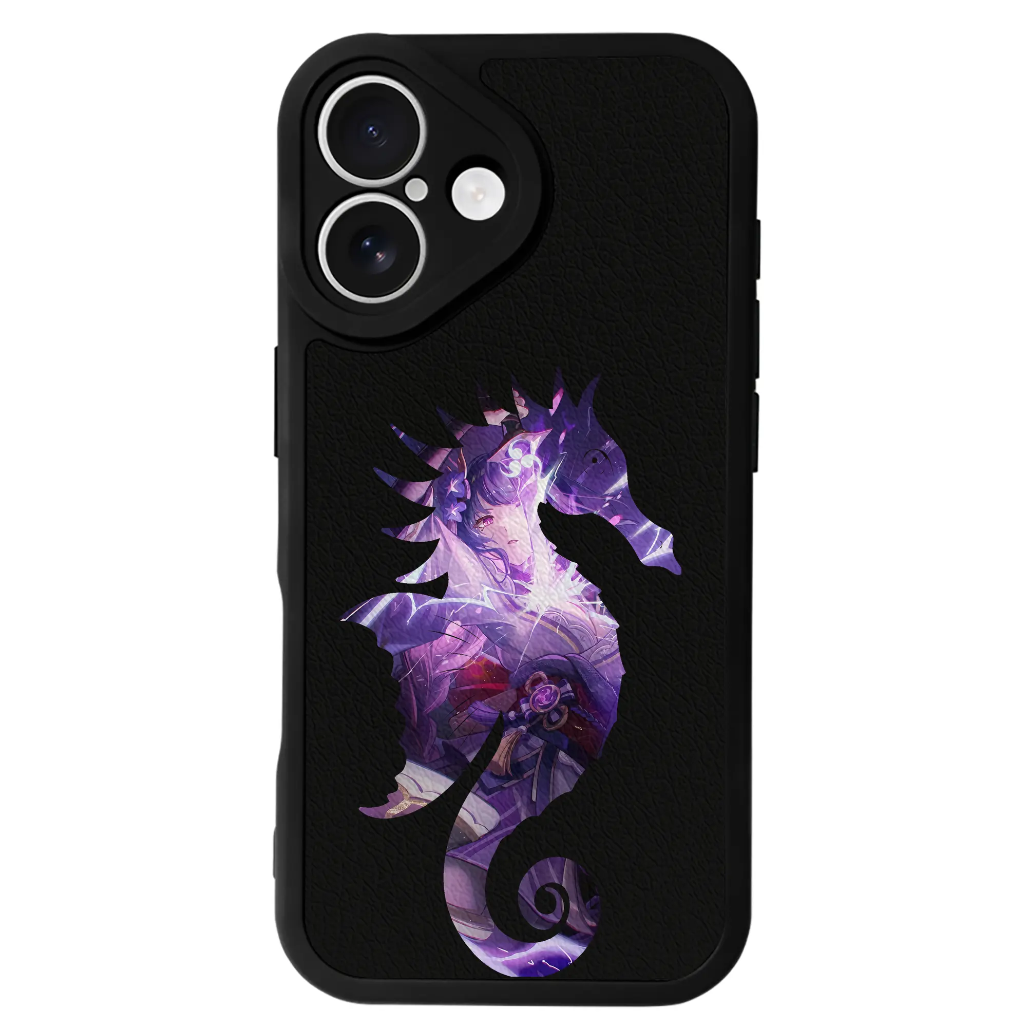 原 神 グッズ 雷電将軍 - IPhone 16シリーズ対応 ・ シリコンスマホケース ・ レザー調 ・ 高精度フィット ・ 耐衝撃 ・ ワイヤレス充電対応 ・ 精密カット